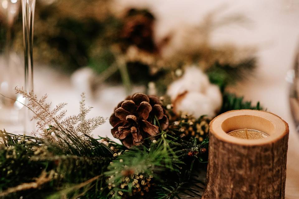 Couronne table sapin