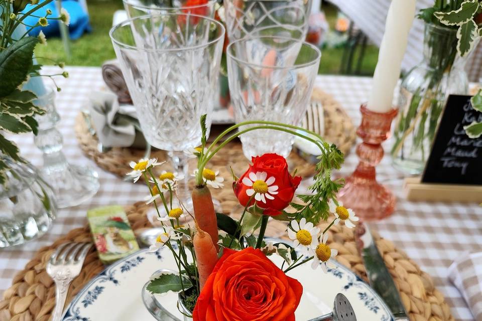 Décor assiette guinguette