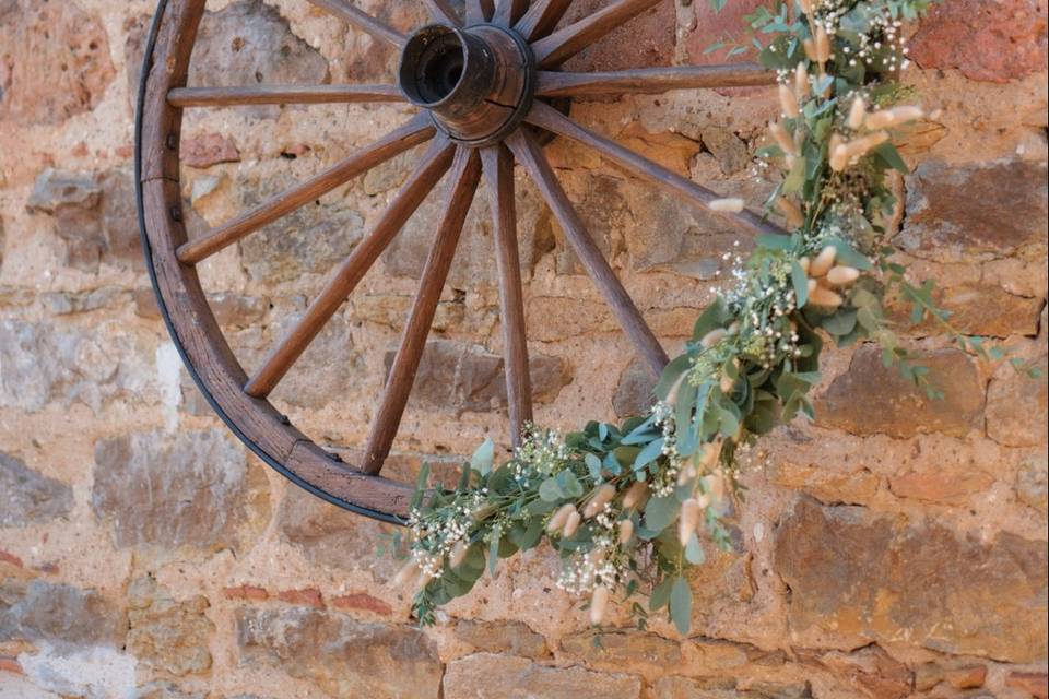 Roue fleurie