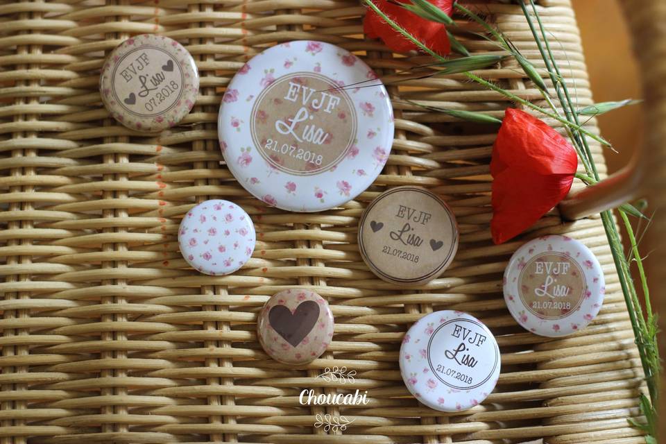 Choucabi - Badges Mariage - Ch