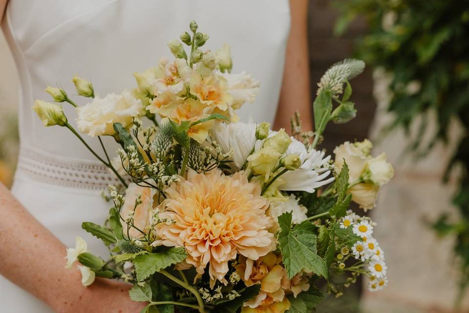 Bouquet de mariée zoom