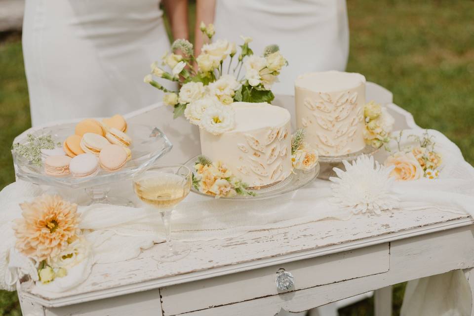 Wedding cake décoré