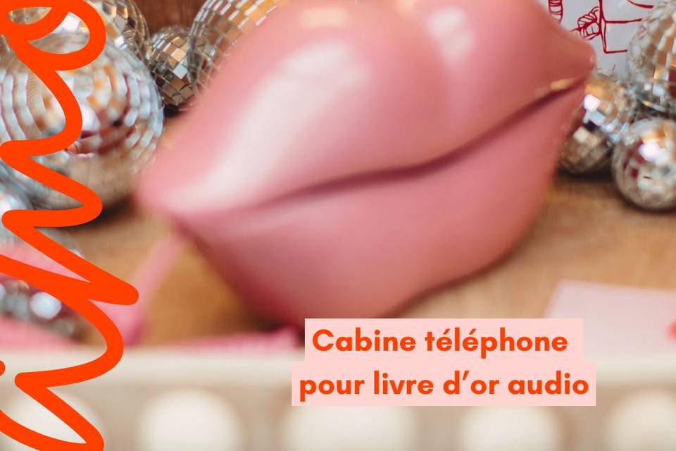 Livre d'or audio bouche rose