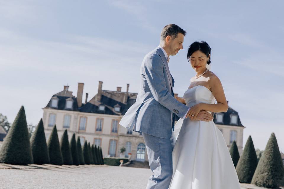 Mariage élégant au château