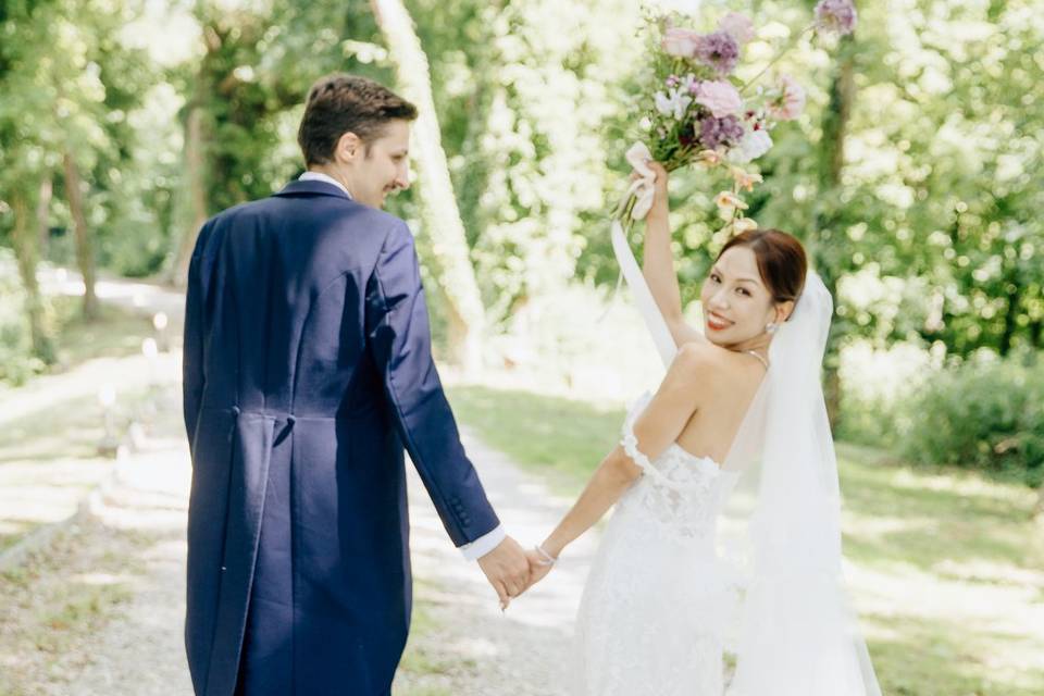Mariage élégant au château
