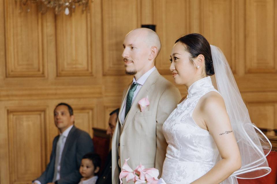 Mariage civil à Paris