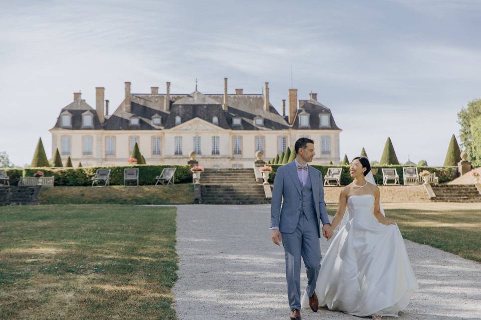 Mariage élégant au château