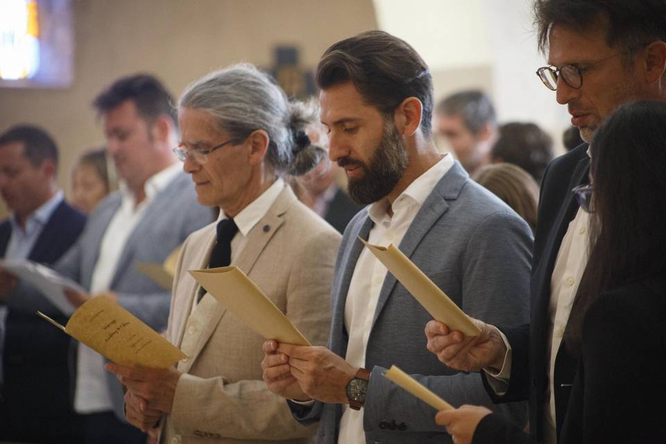 Cérémonie à l'église