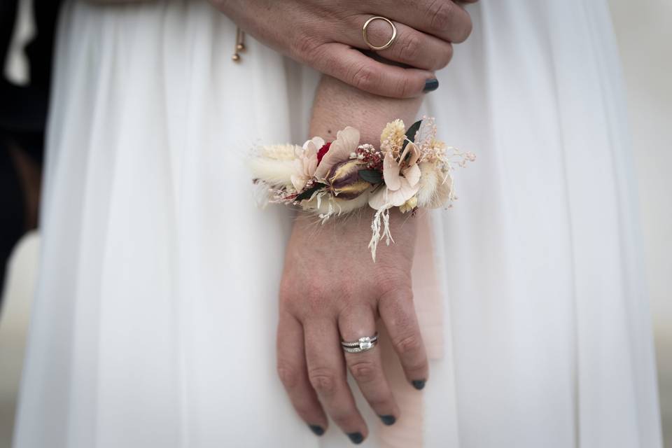 Bracelet fleurs séchées