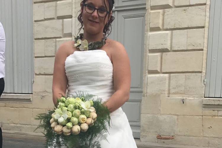 Bouquet de mariée gourmand