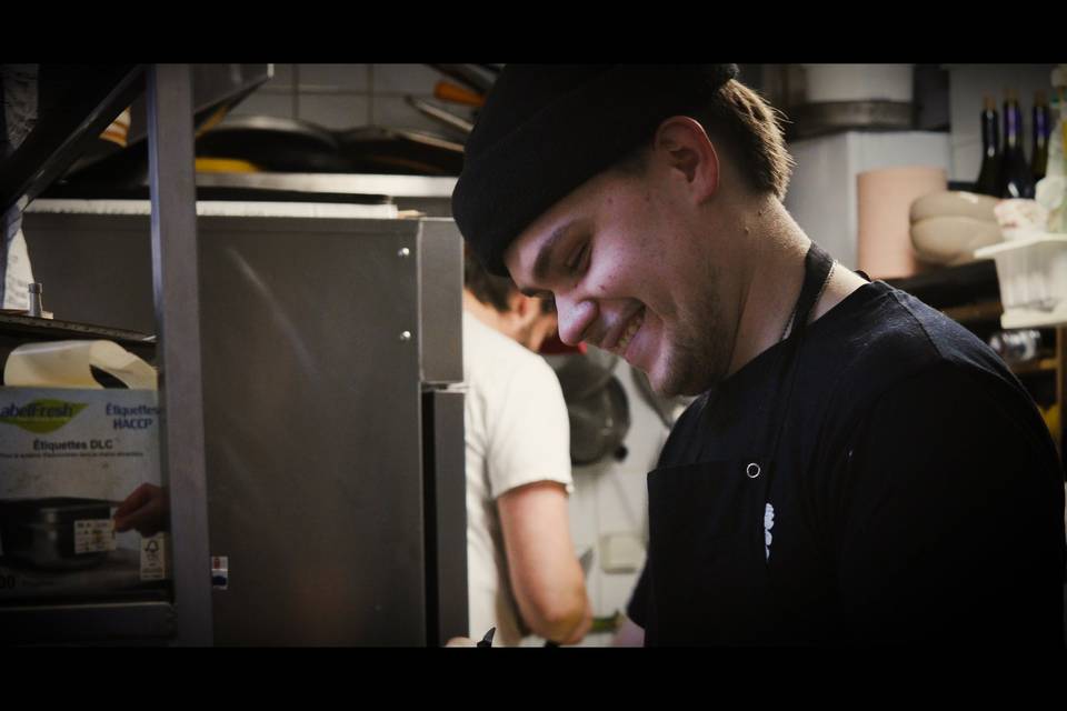 Tournage pour un chefcuisinier