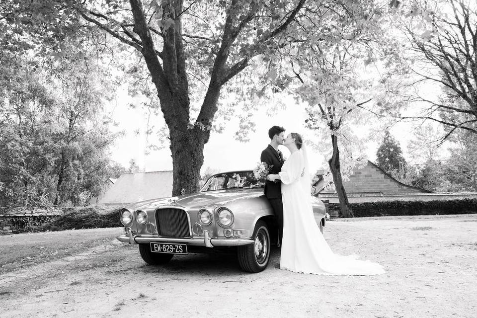 Mariage avec la voiture