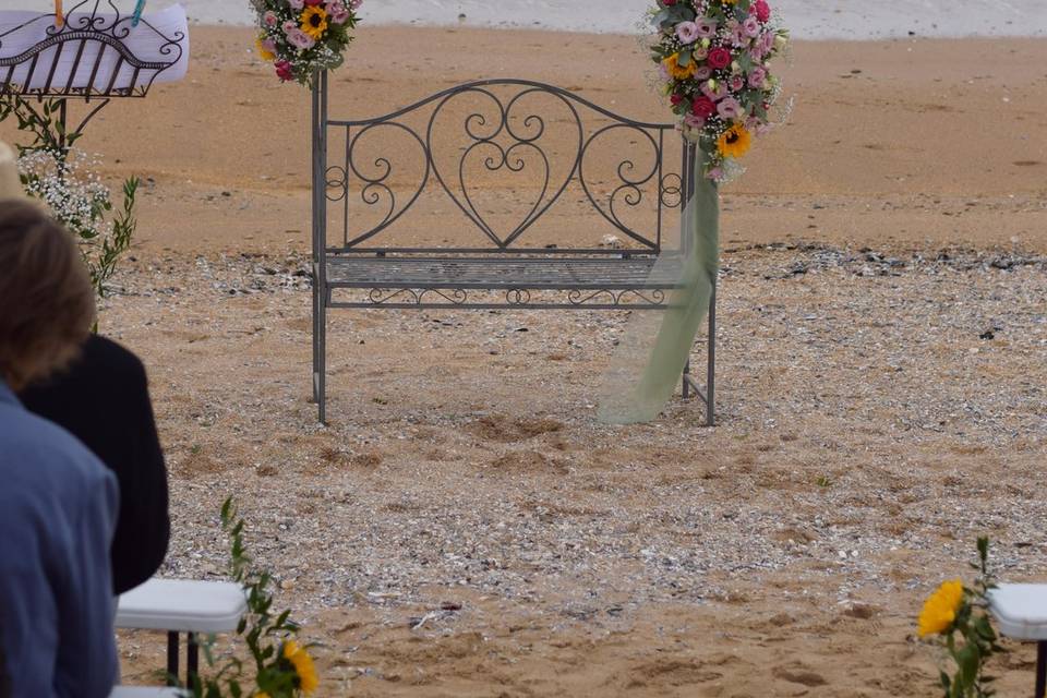 Cérémonie sur la plage