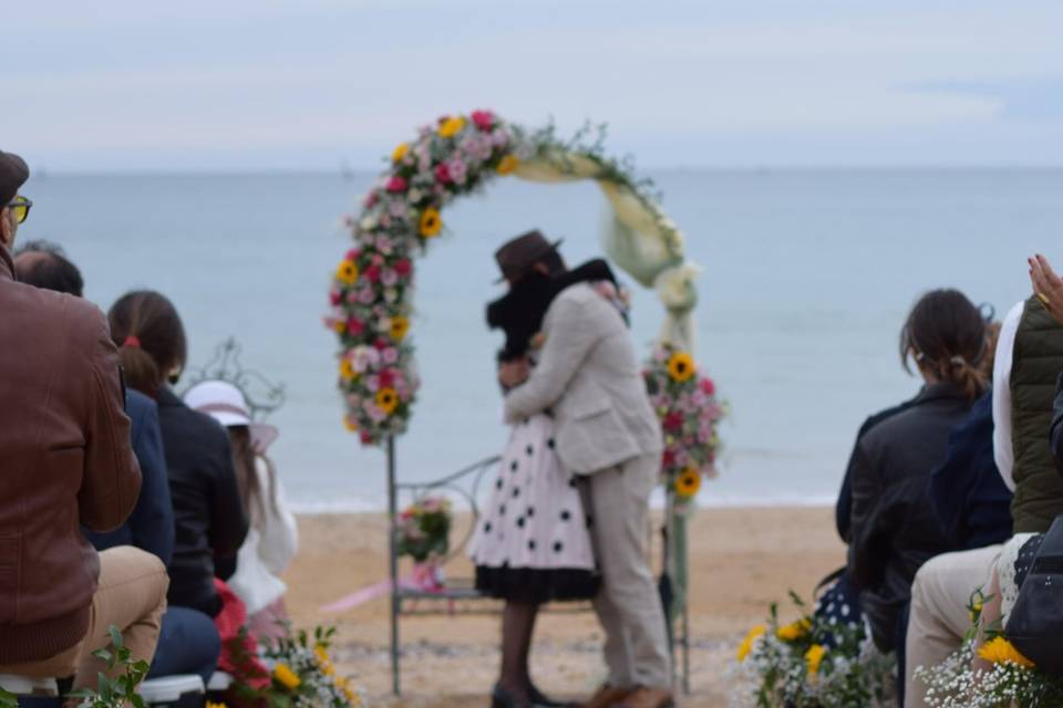 Cérémonie sur la plage