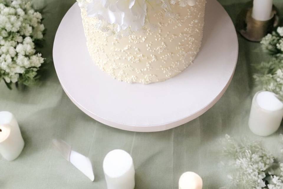 Gâteau bouquet de mariée