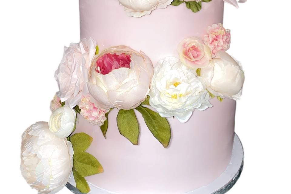Ginger wedding cake