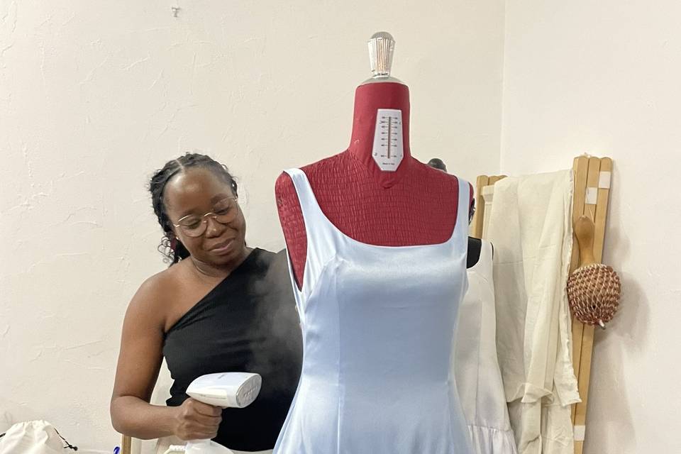 Travail en cours à l'atelier