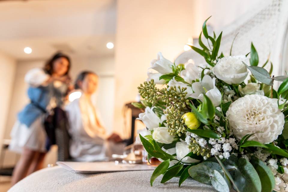 Le bouquet, les préparatifs