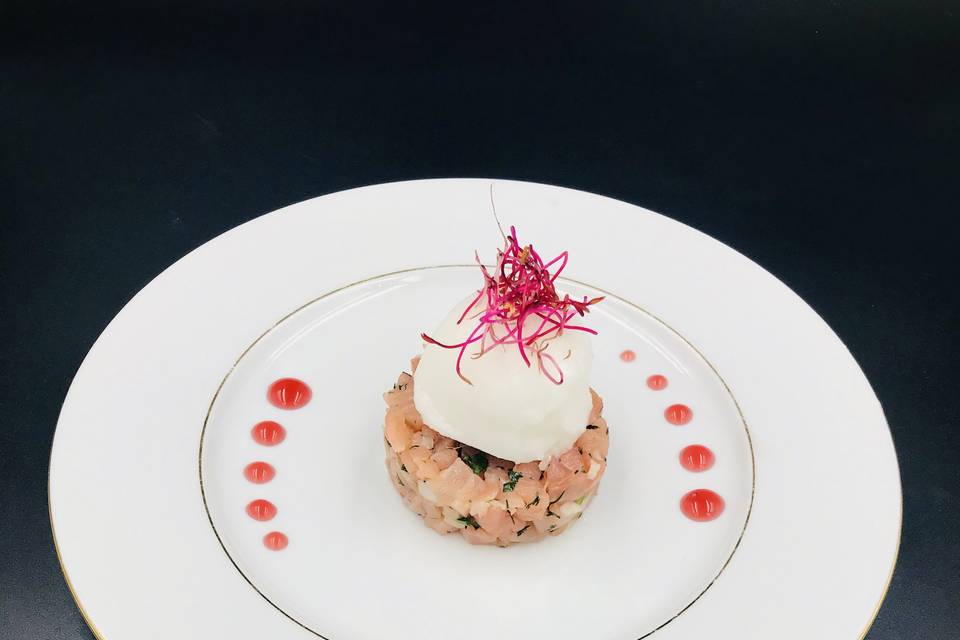 Tartare Saumon, Sorbet Romarin