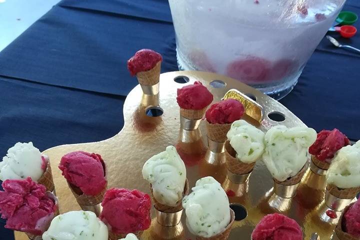 Petits sorbets salés en apéro