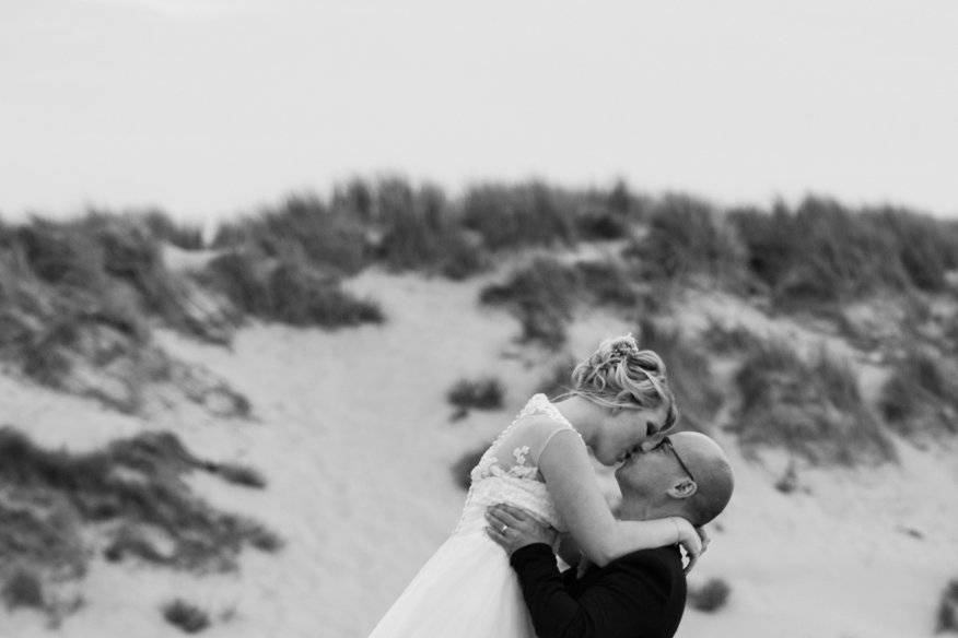 Afterwedding sur la plage