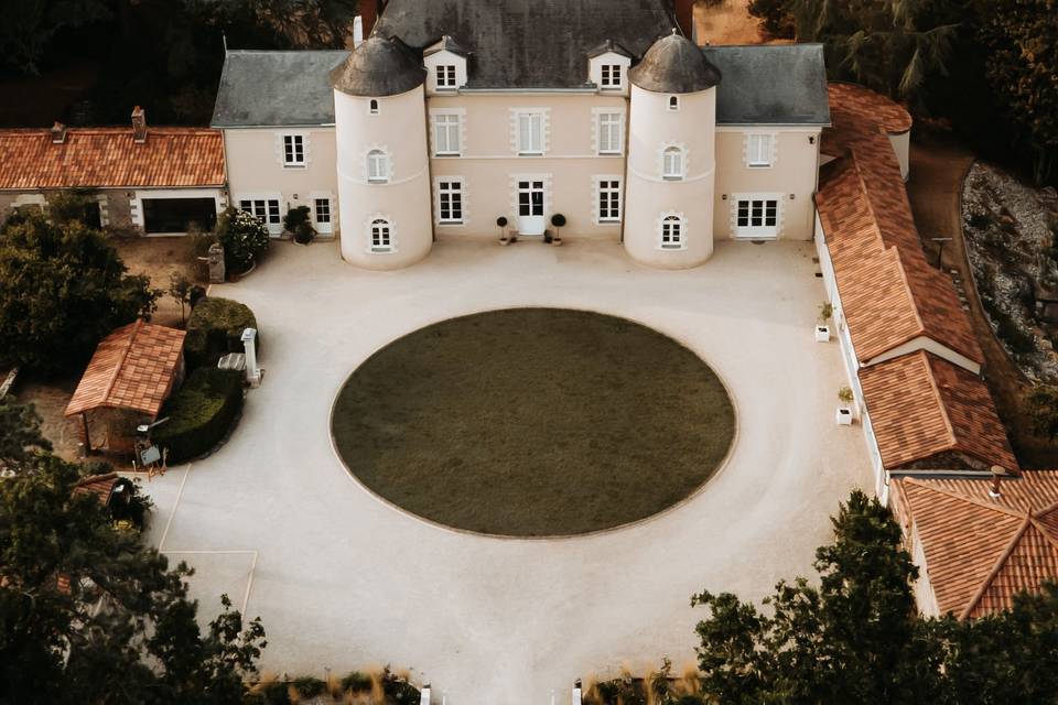 Château vue aérienne