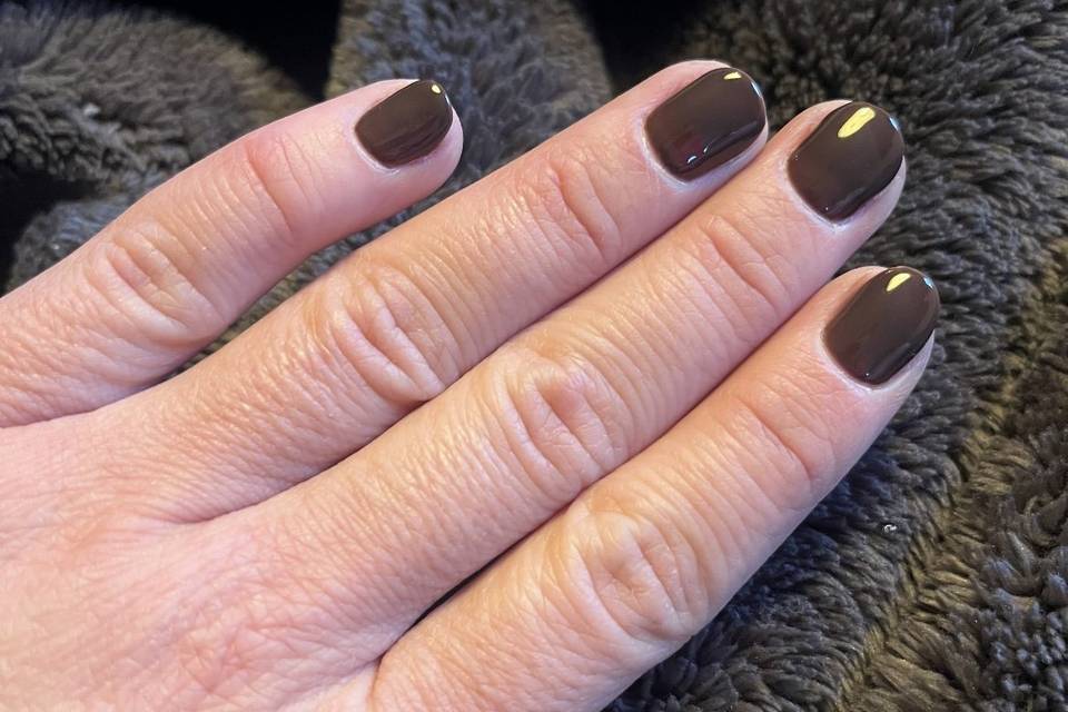 Pose de vernis SP chocolat