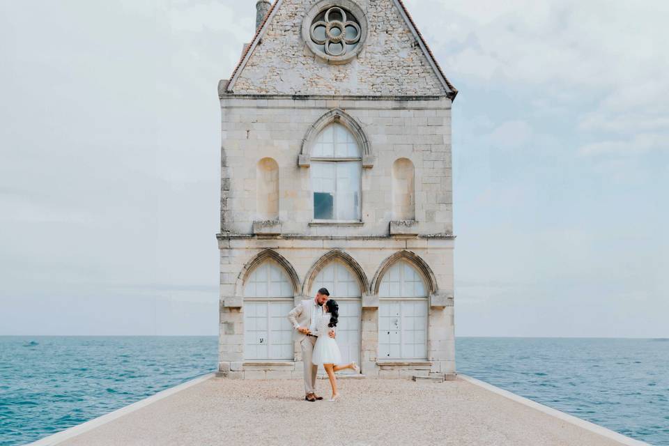 Mariage en bord de mer