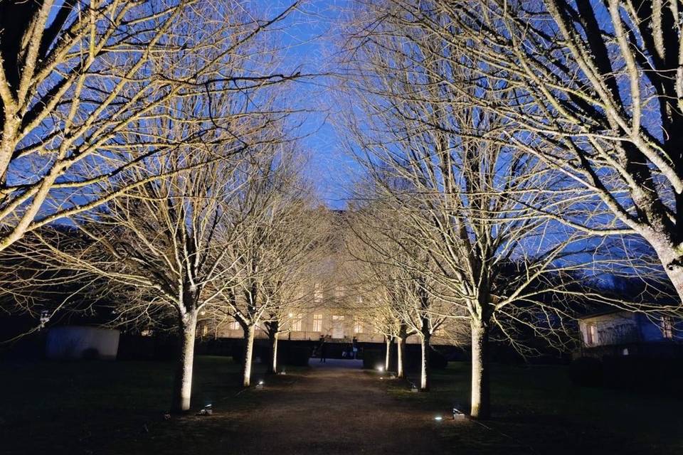 Eclairage d'un chateau