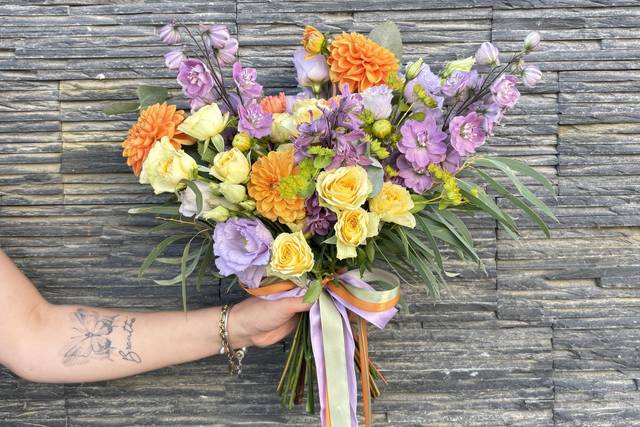 Bouquet destructuré bateau