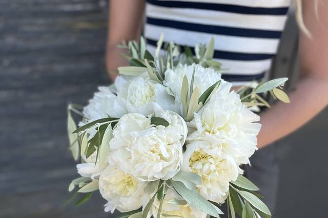 Bouquet de mariée pivoine