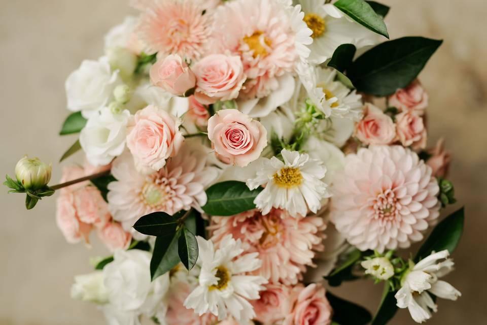 Centre de table rose