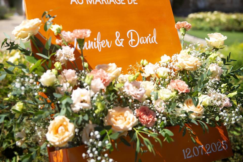 Panneau bienvenue jardinière