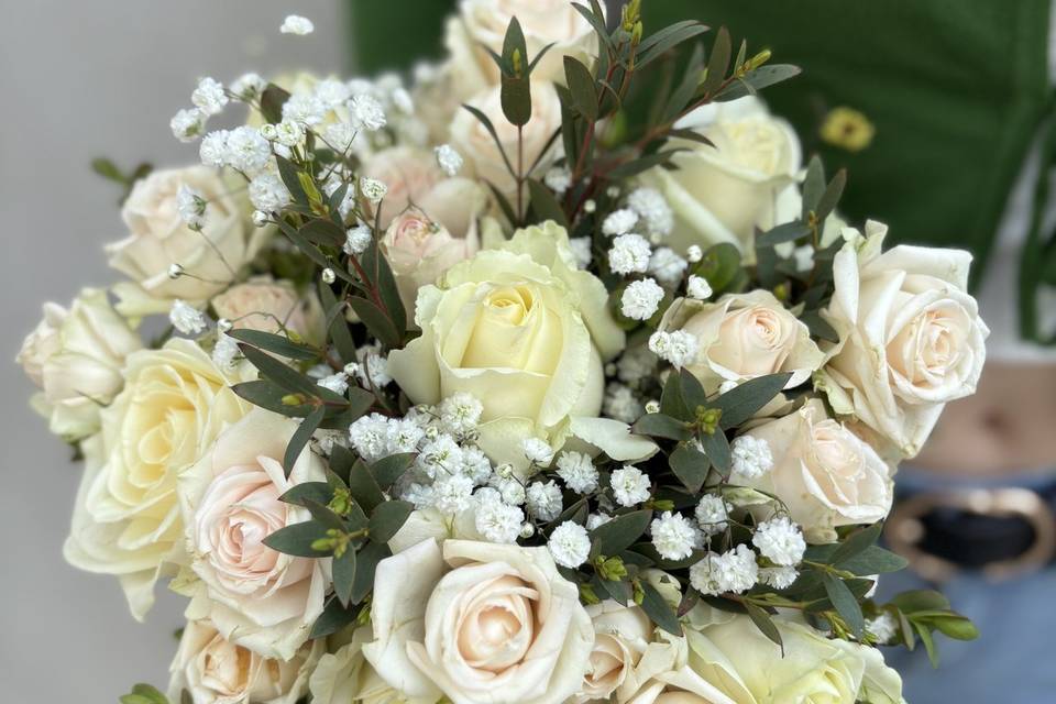 Bouquet de mariée rond