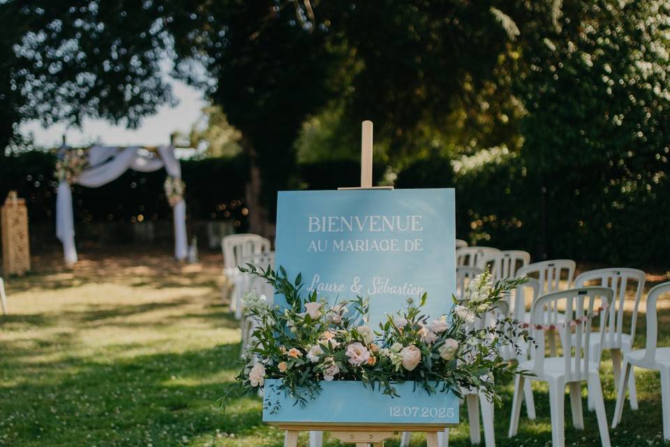 Panneau de bienvenue