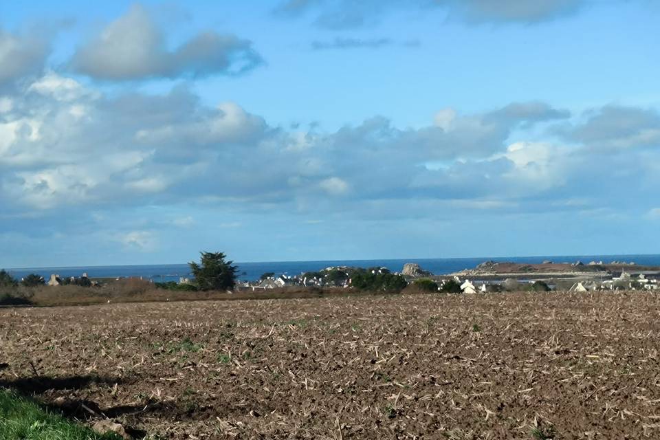 Vue port d'Argenton, au loin