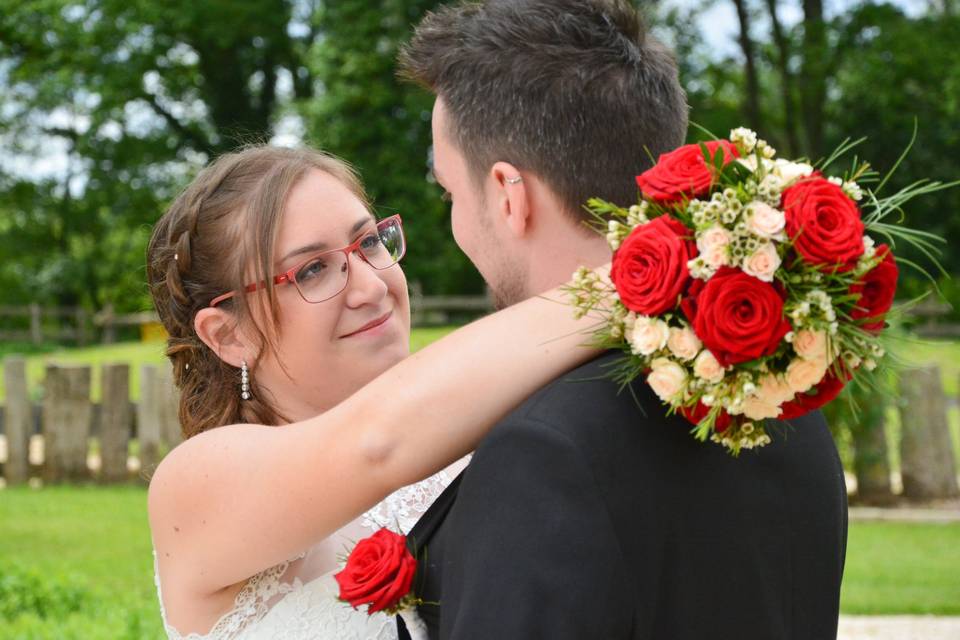Le couple de mariés