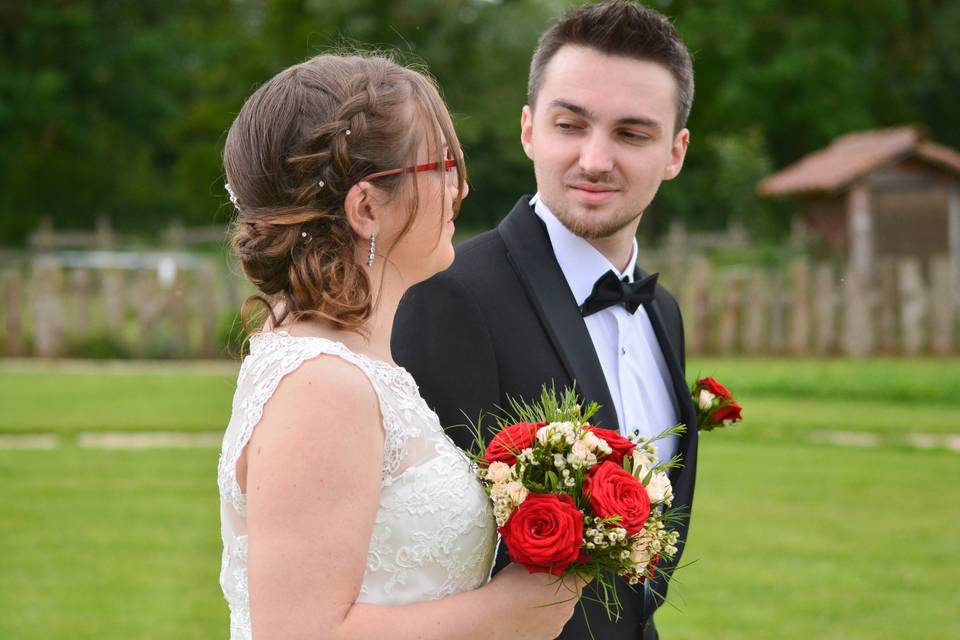 Le couple de mariés