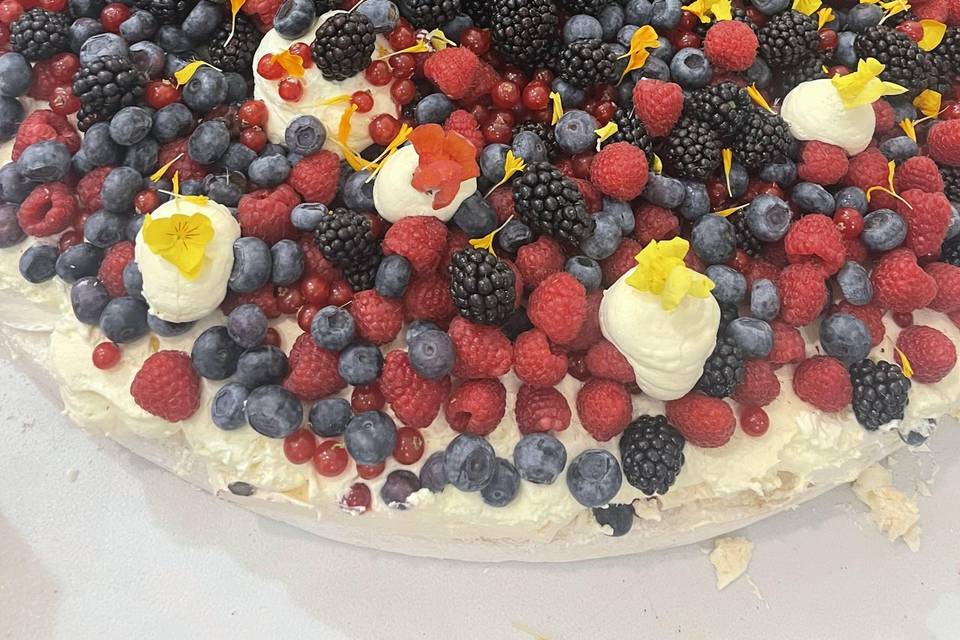 Tarte aux fruits géante