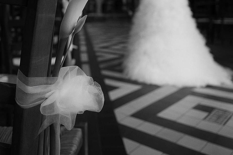 Une mariée passe