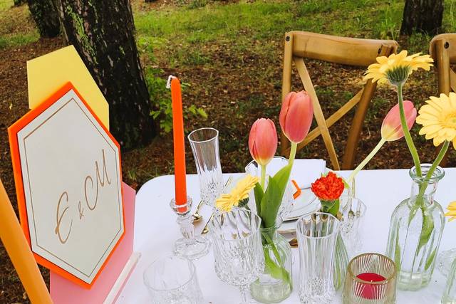 Déco de table d'honneur