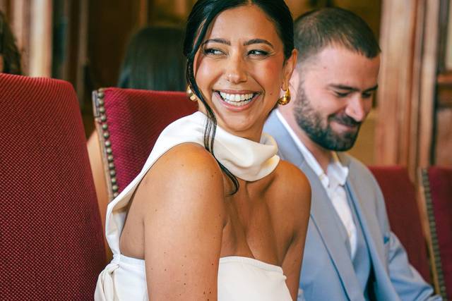 Mariée souriante