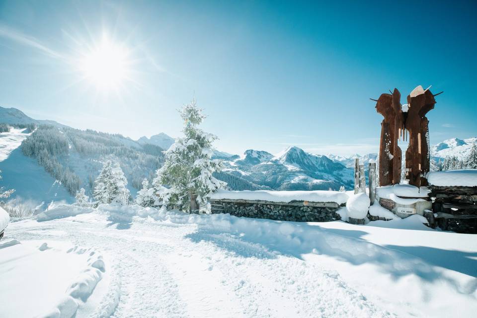 Le hameau en hiver