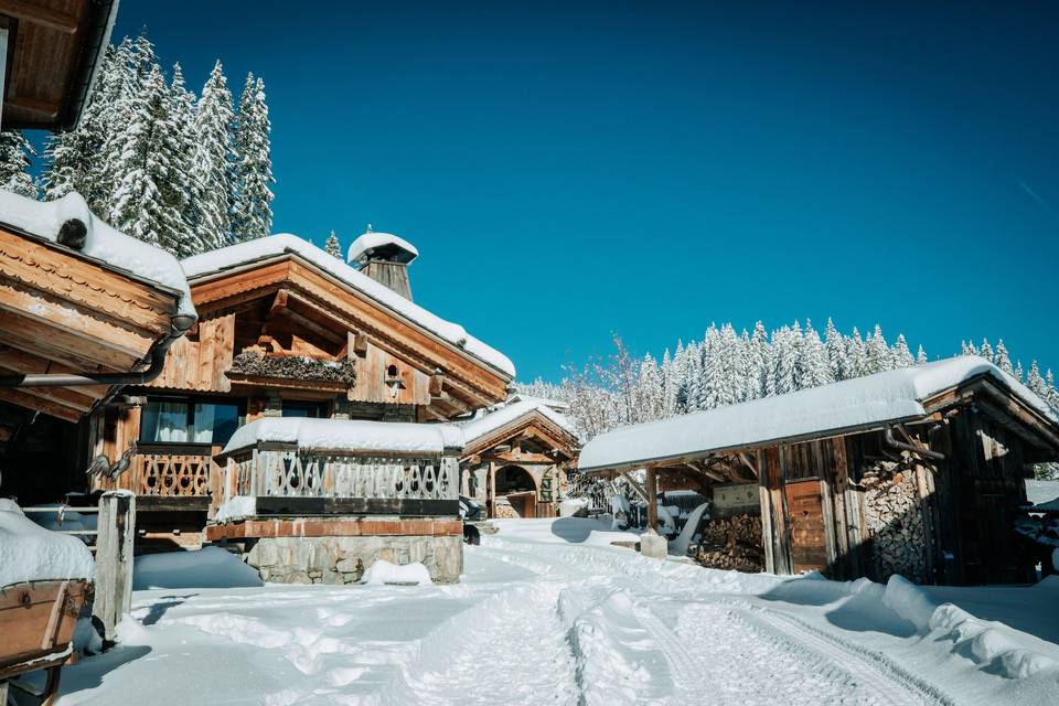 Le hameau en hiver