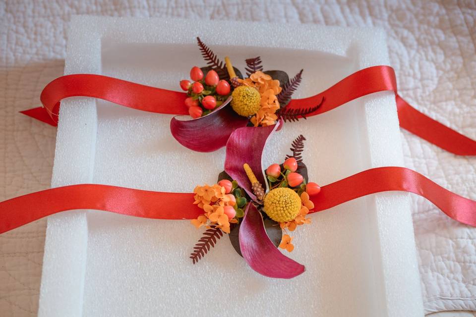Bracelet fleurs fraîches
