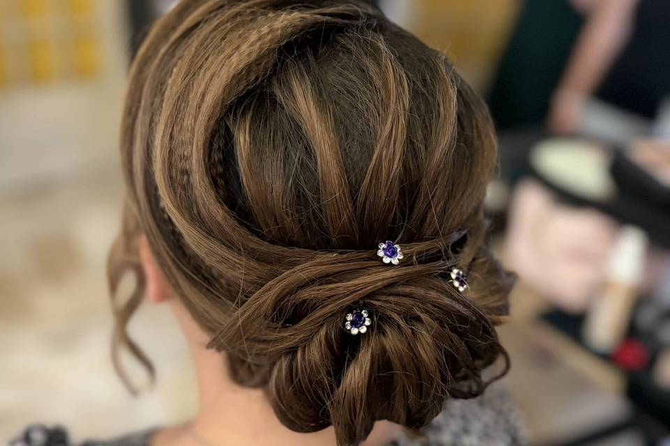 Chignon travaillé