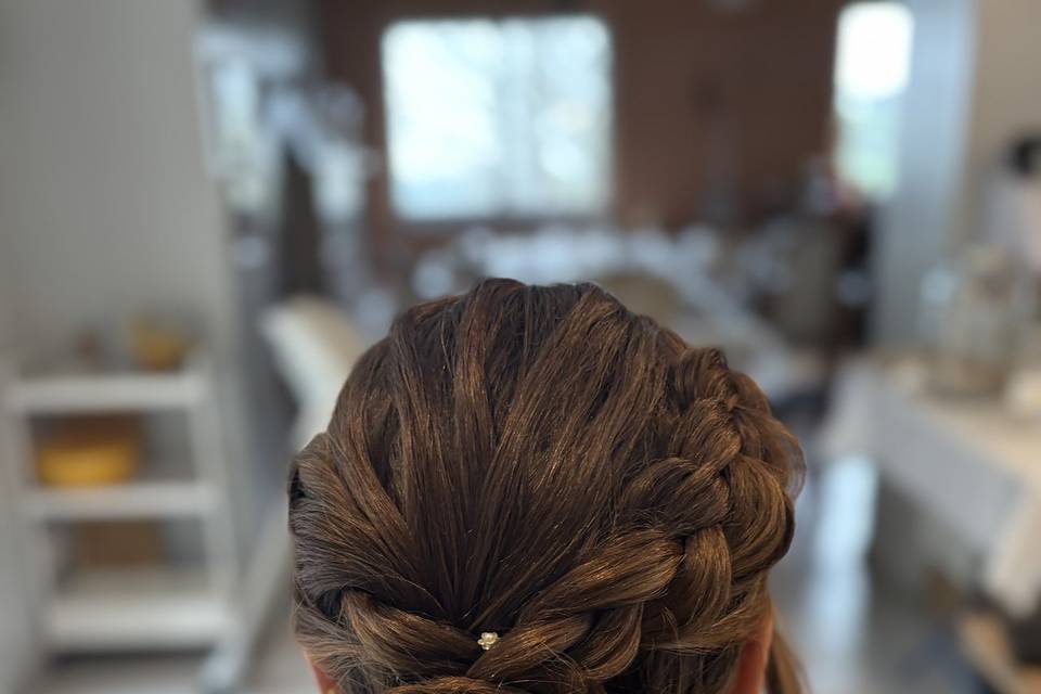 Chignon bouclé