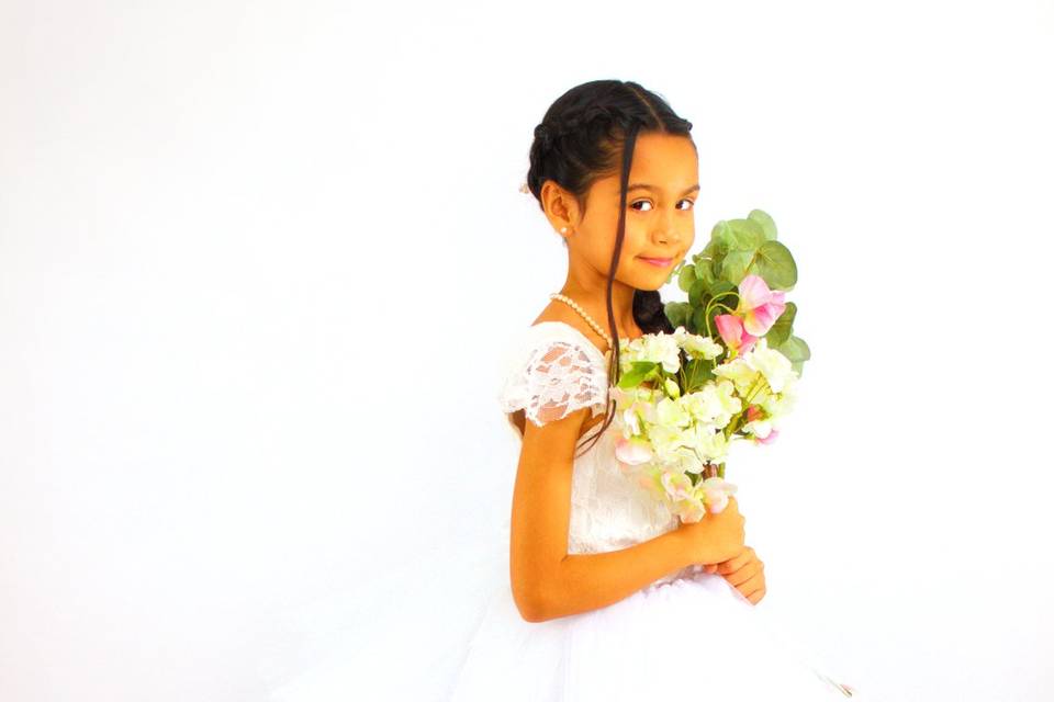 Haut dentelle et tutu blanc