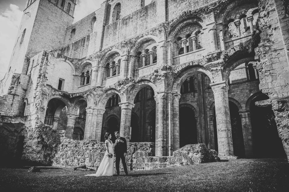 À l'abbaye de Jumièges