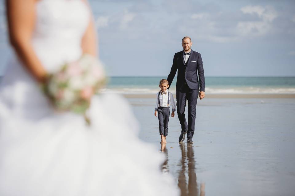 Séance photo après le mariage